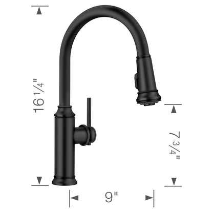 Empressa High Arc Pull-Down Dual-Spray - Kitchen Faucet