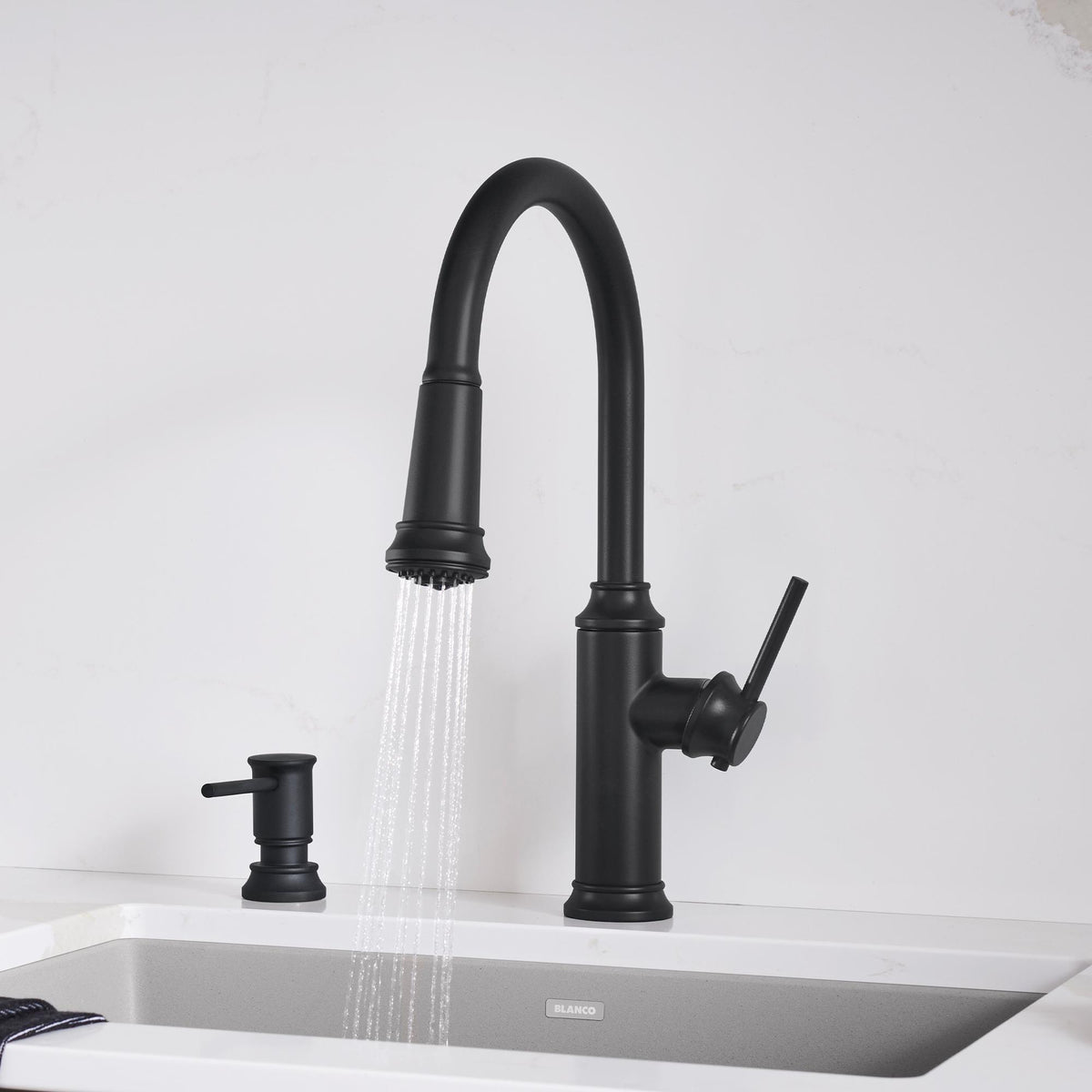 Empressa High Arc Pull-Down Dual-Spray - Kitchen Faucet