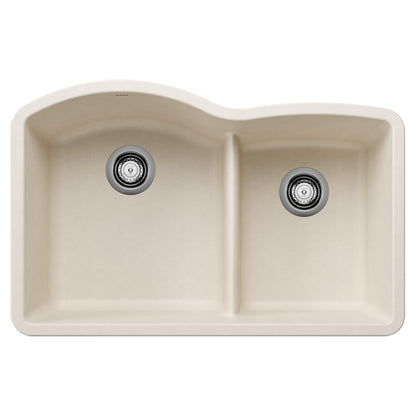 Blanco DIAMOND 1-3/4 Low Divide Double Bowl Undermount Kitchen Sink