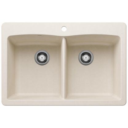 Blanco DIAMOND Equal Double Dual Mount Double Bowl Kitchen Sink