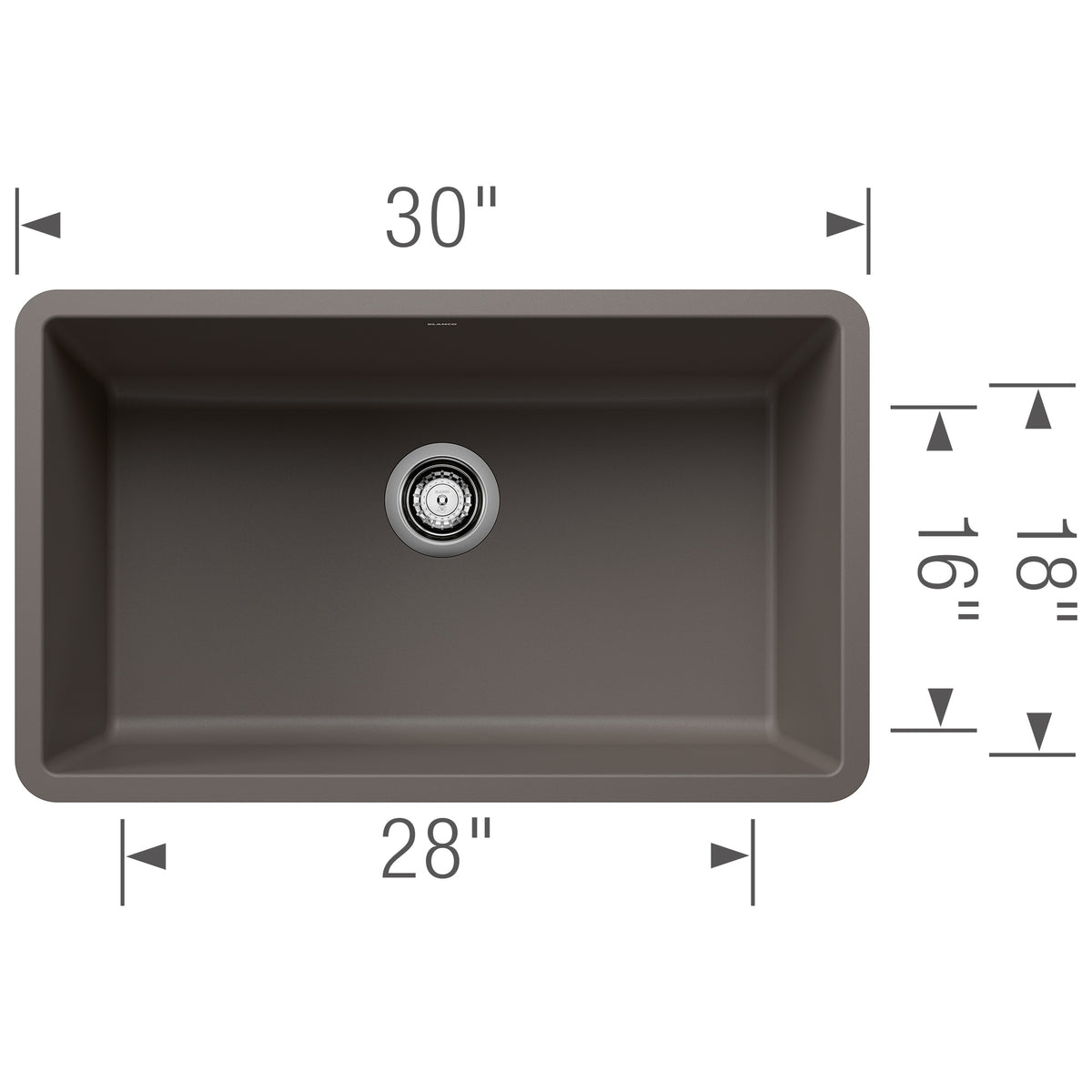 Precis 30 Single Bowl Undermount - Kitchen Sink