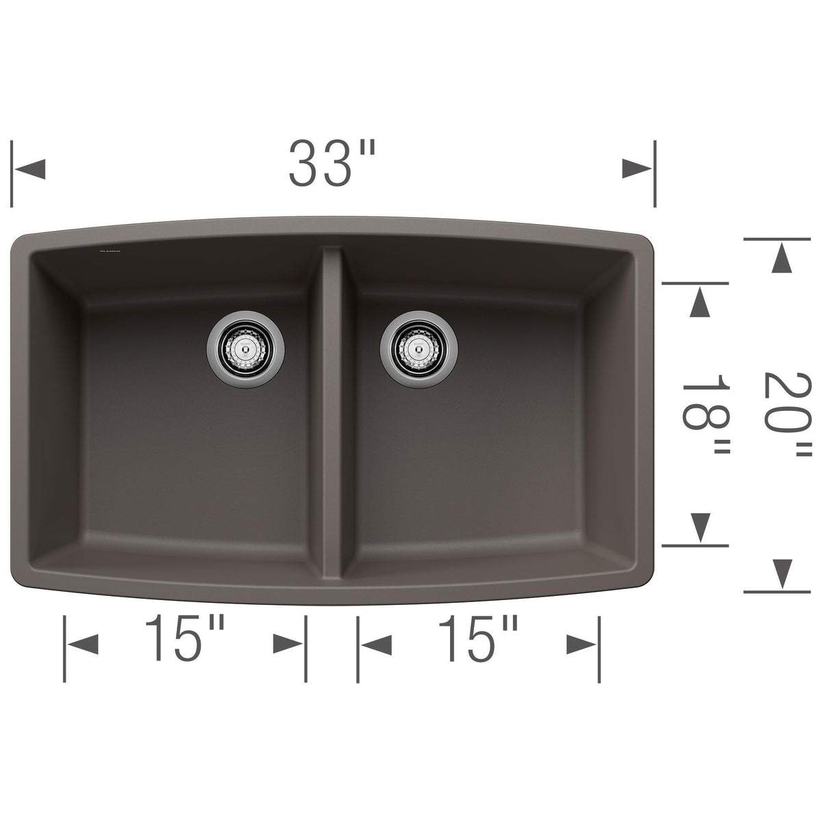 Performa Equal Double Bowl Undermount - Kitchen Sink