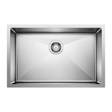 Blanco 524751 CUVEE R15 Kitchen Sink, Satin polish and brushed, Rectangle Shape, 26 in W Bowl x 16 in D Bowl, 28 in W x 18 in D, Undermount Mounting, Stainless Steel