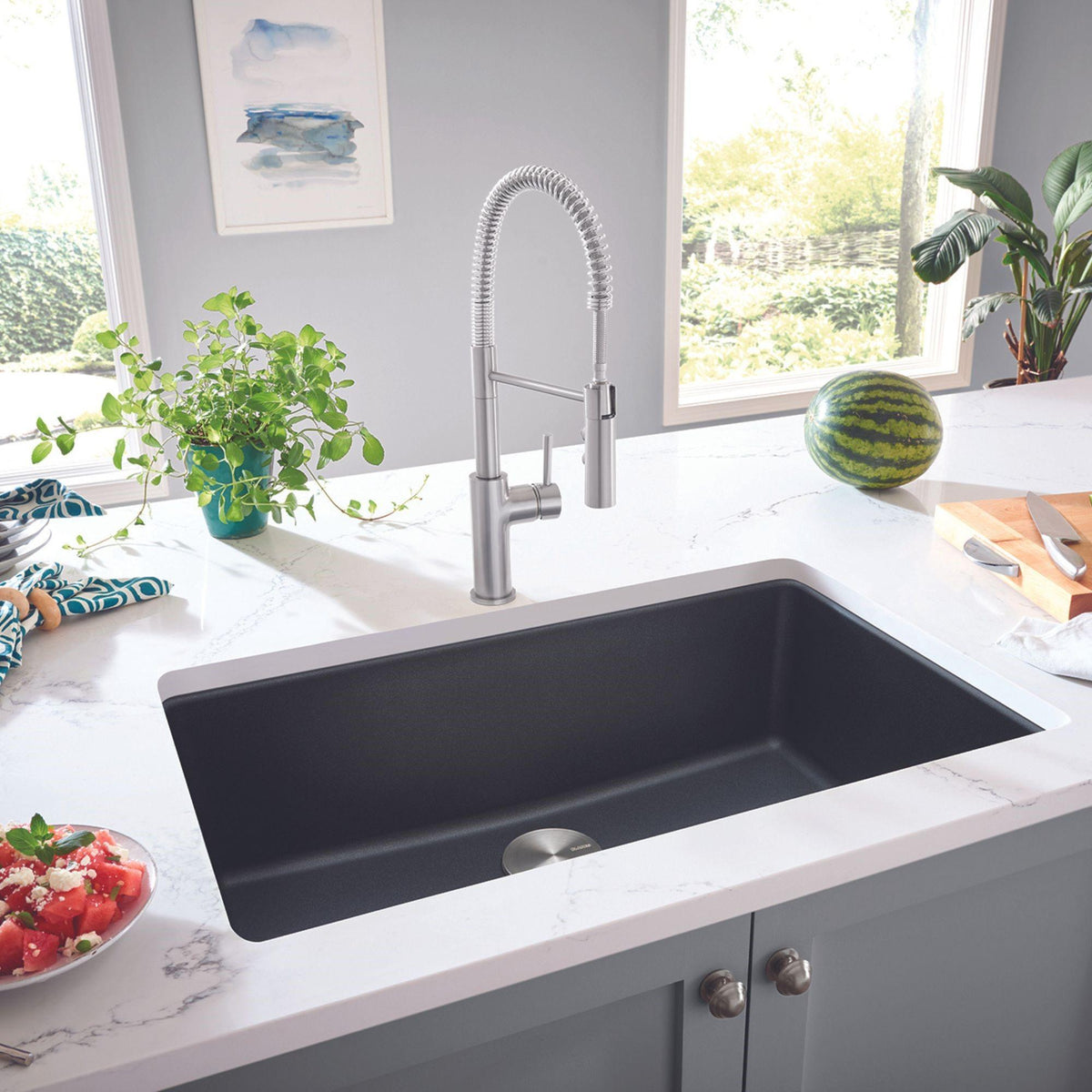 Liven 33 Super Single Dual Mount - Kitchen Sink