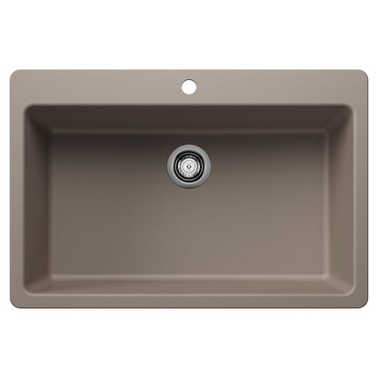 Liven 33 Super Single Dual Mount - Kitchen Sink