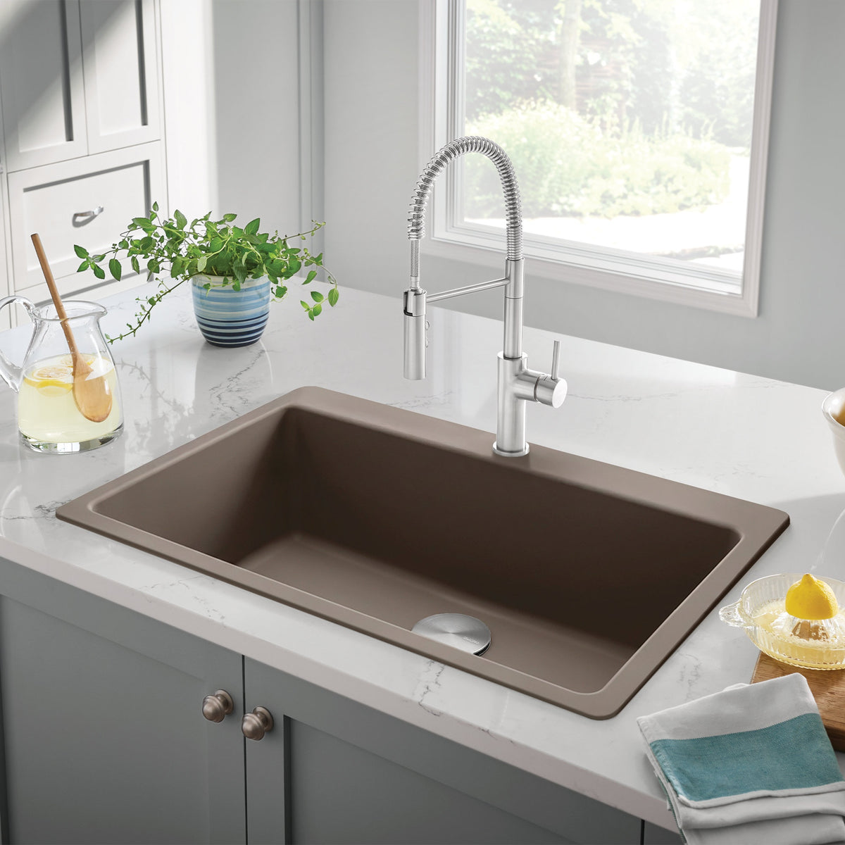 Liven 33 Super Single Dual Mount - Kitchen Sink