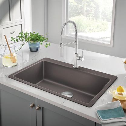 Liven 33 Super Single Dual Mount - Kitchen Sink