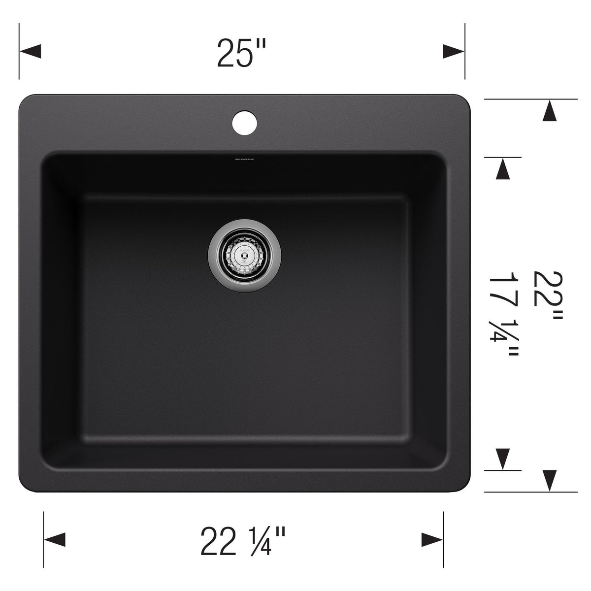Liven 25 Single Bowl Dual Mount - Kitchen Sink
