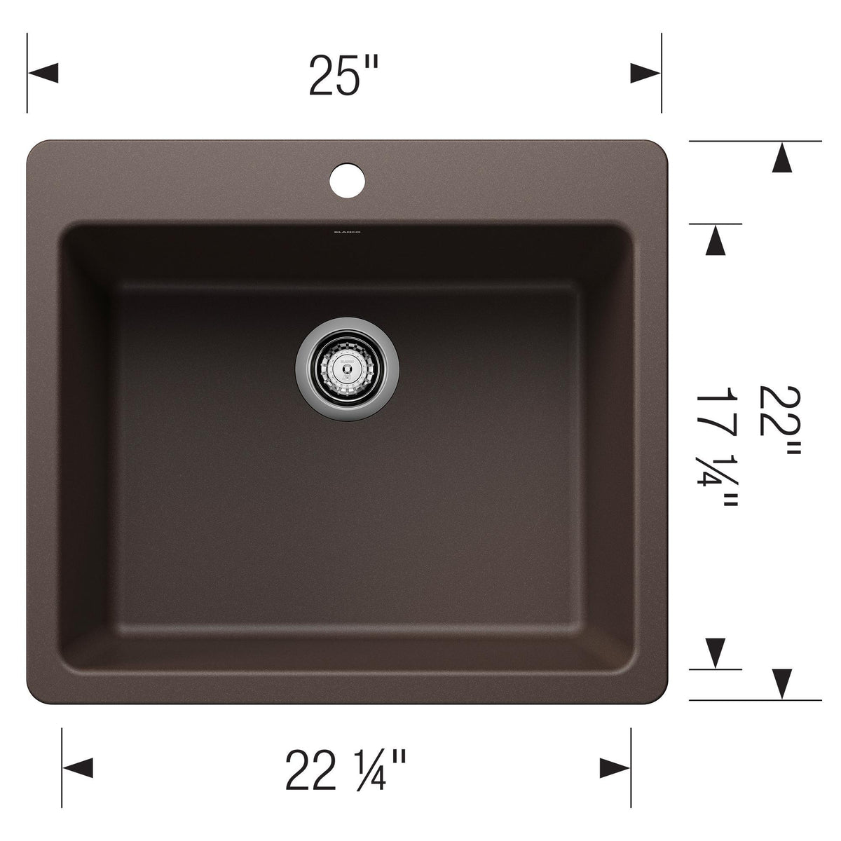 Liven 25 Single Bowl Dual Mount - Kitchen Sink