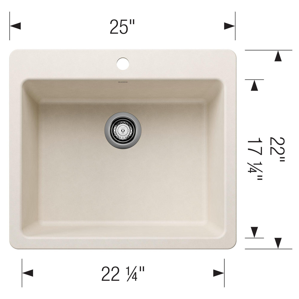 Liven 25 Single Bowl Dual Mount - Kitchen Sink