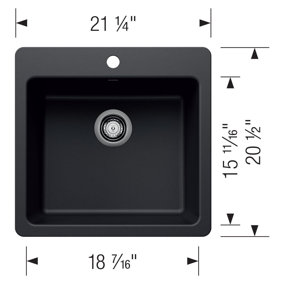 Liven 21 Single Bowl Dual Mount - Kitchen Sink