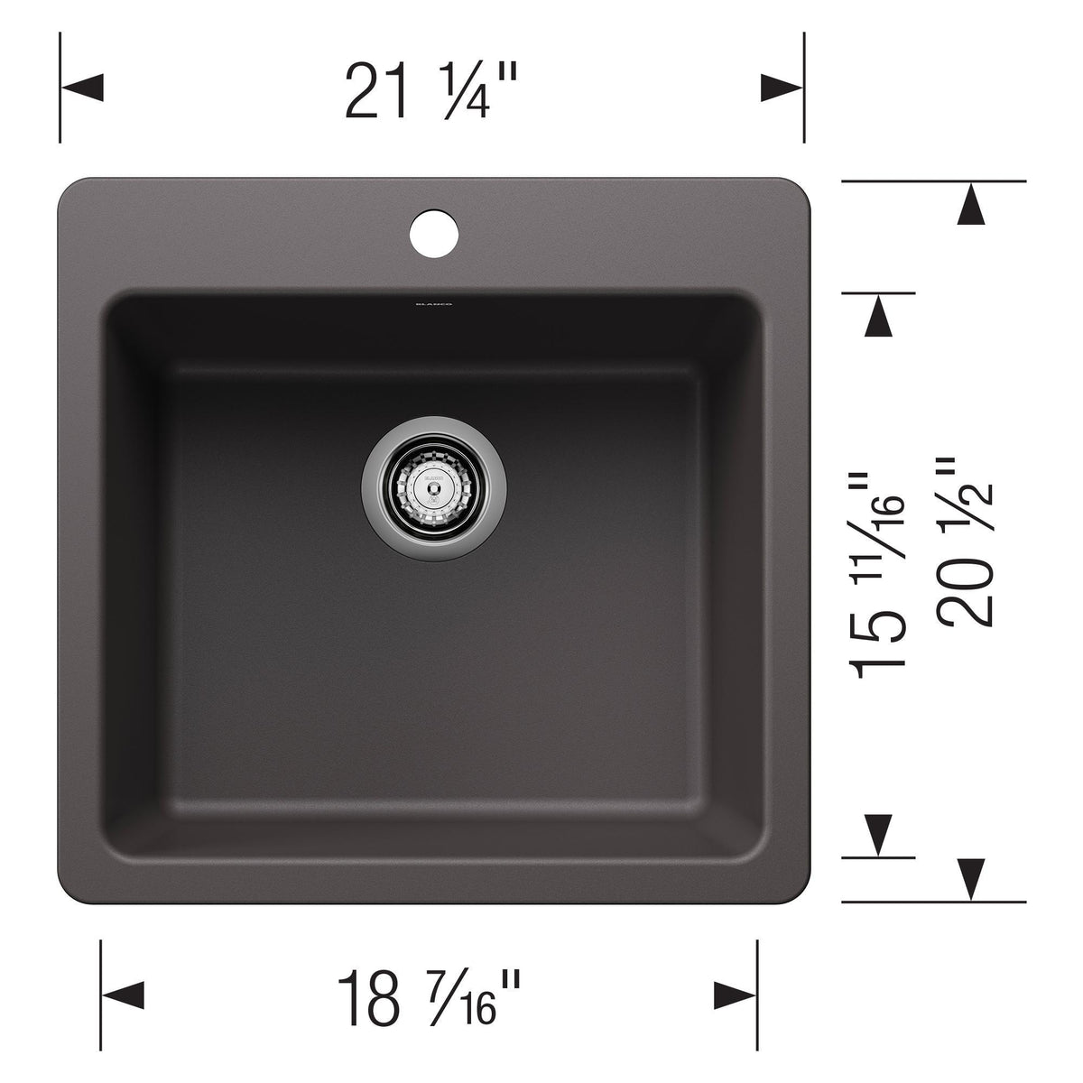 Liven 21 Single Bowl Dual Mount - Kitchen Sink