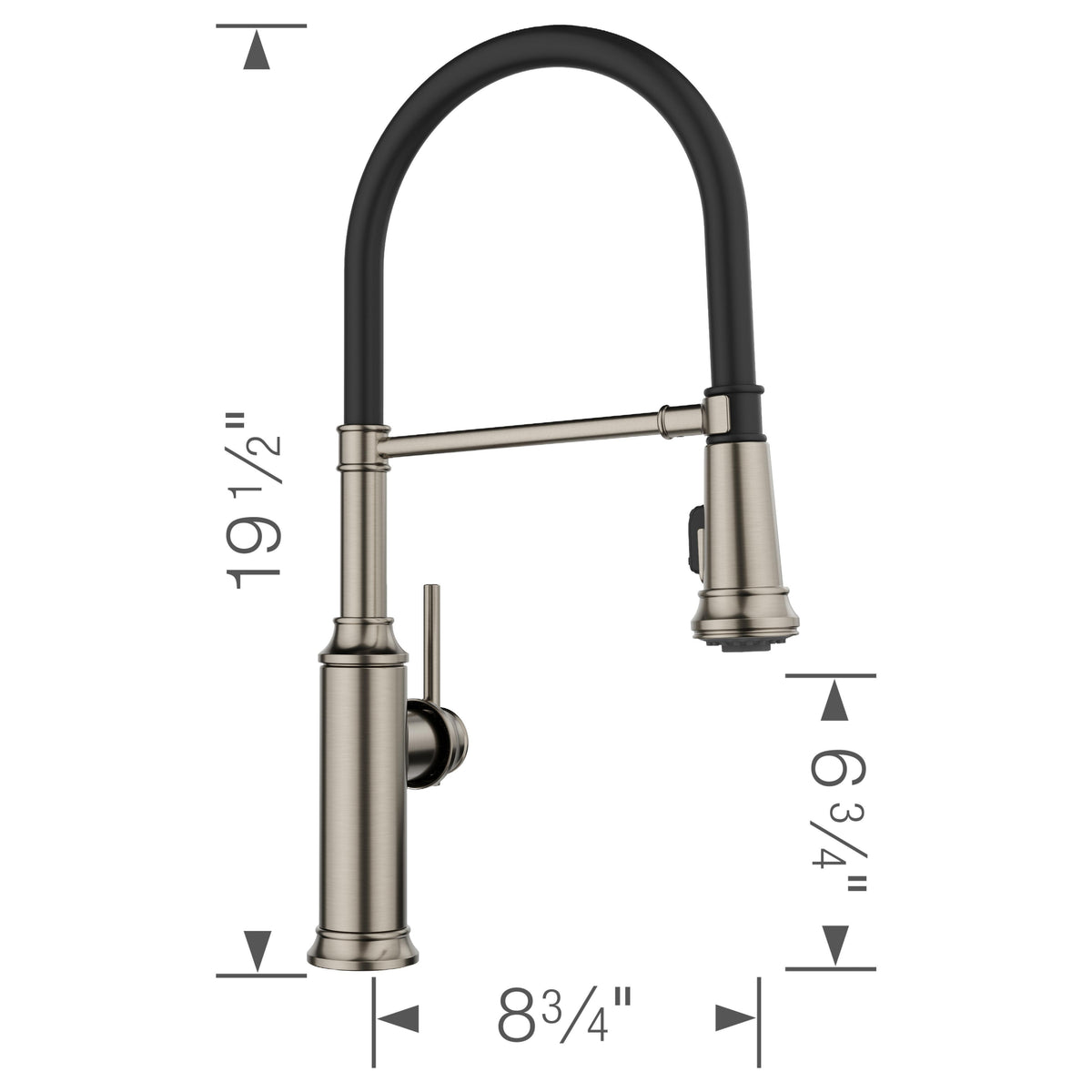Empressa Semi Pro Pull-Down Dual-Spray - Kitchen Faucet