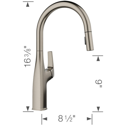 Rivana High Arc Pull-Down Dual-Spray - Kitchen Faucet