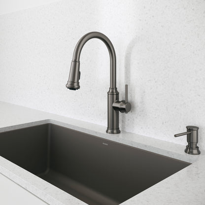 Empressa High Arc Pull-Down Dual-Spray - Kitchen Faucet