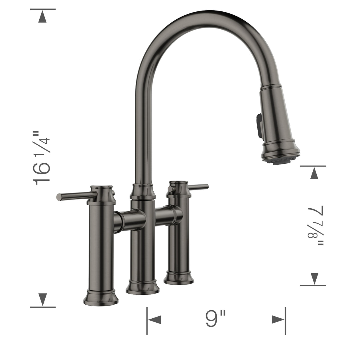 Empressa Bridge Pull-Down - Dual-Spray Faucet