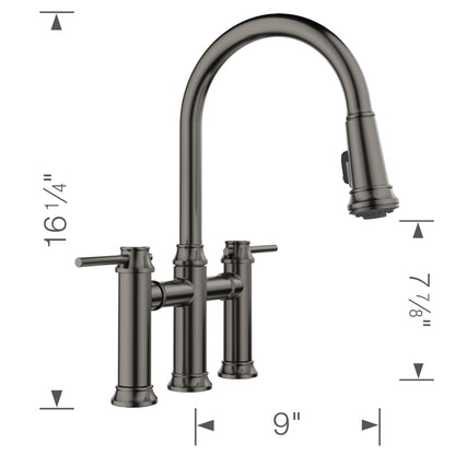 Empressa Bridge Pull-Down - Dual-Spray Faucet