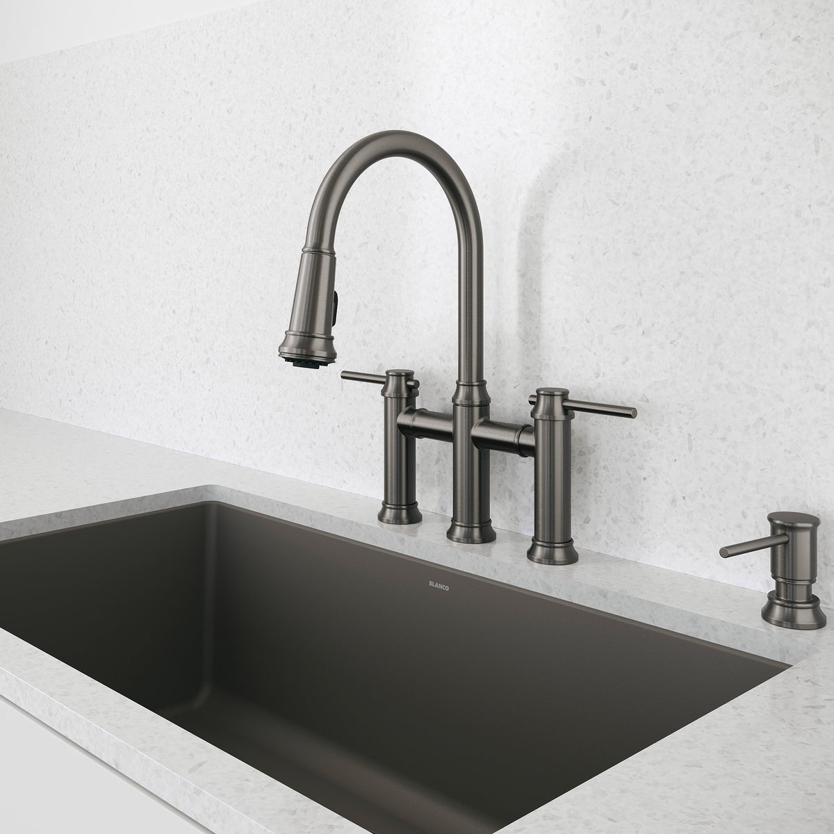 Empressa Bridge Pull-Down - Dual-Spray Faucet