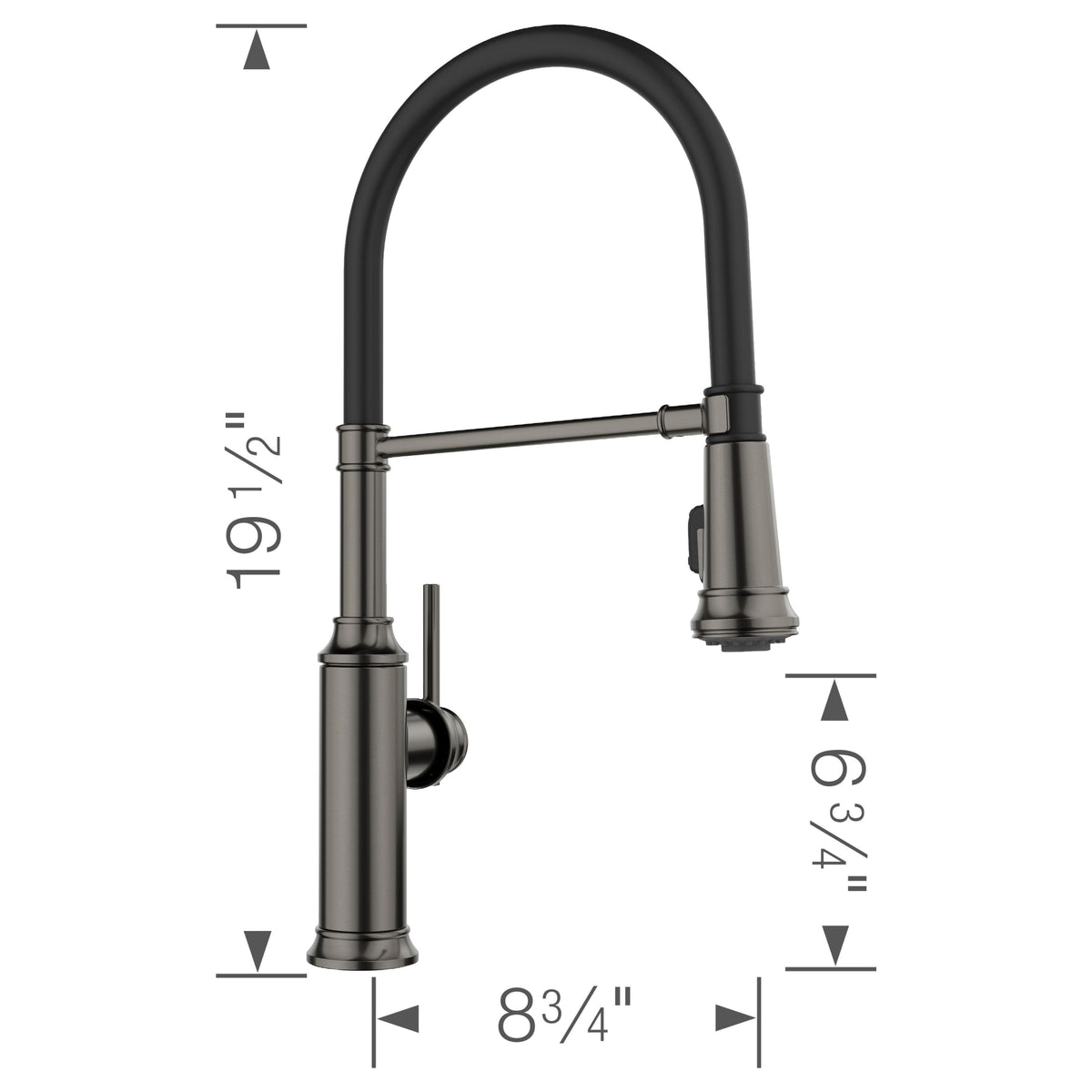 Empressa Semi Pro Pull-Down Dual-Spray - Kitchen Faucet