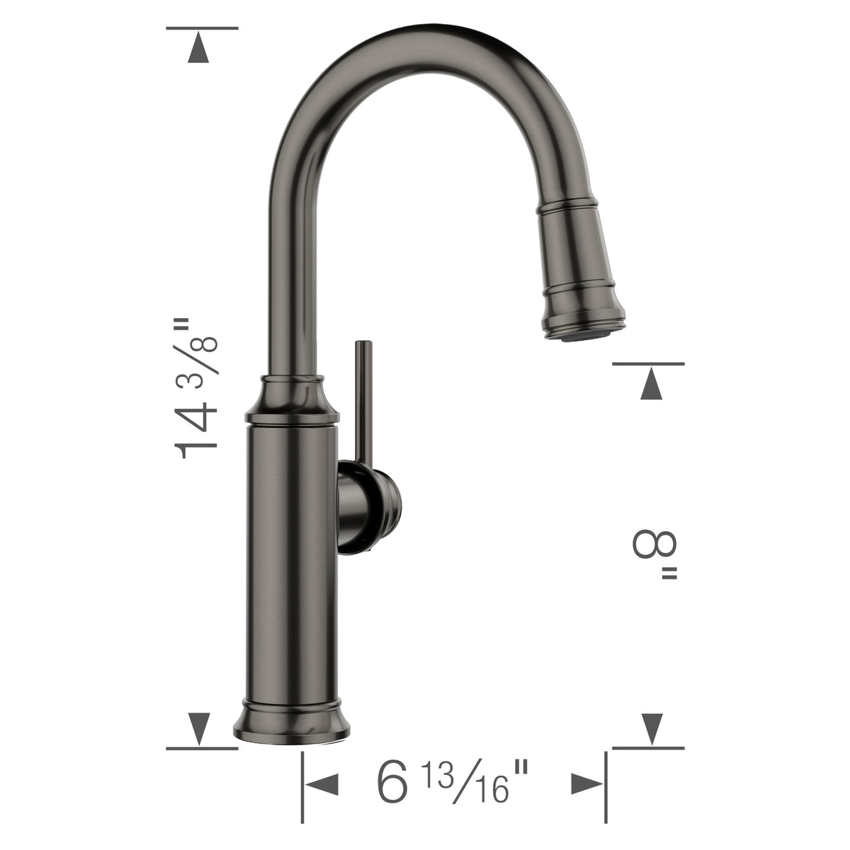 Empressa Bar Pull-Down - Bar Faucet