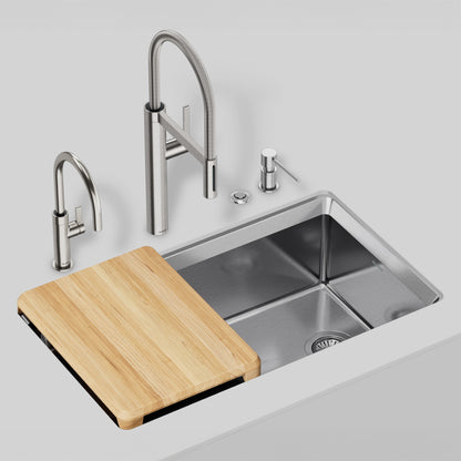 Inteos Single Bowl Kitchen Sink - Satin Polish
