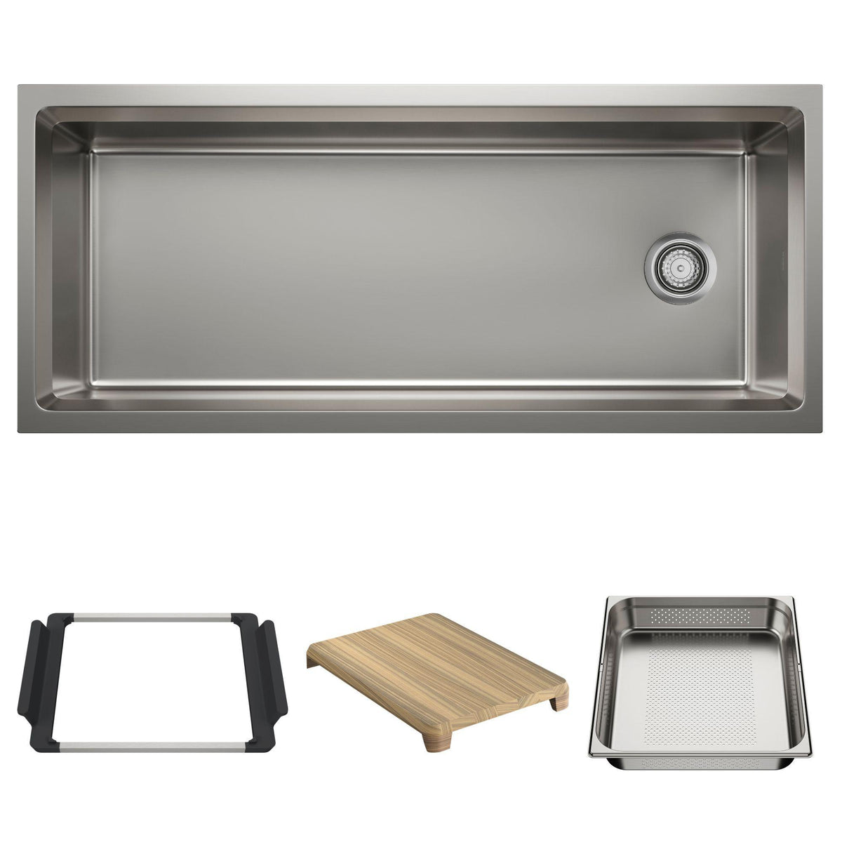 Inteos Single Bowl Kitchen Sink - Stainless Steel