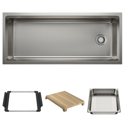 Inteos Single Bowl Kitchen Sink - Stainless Steel