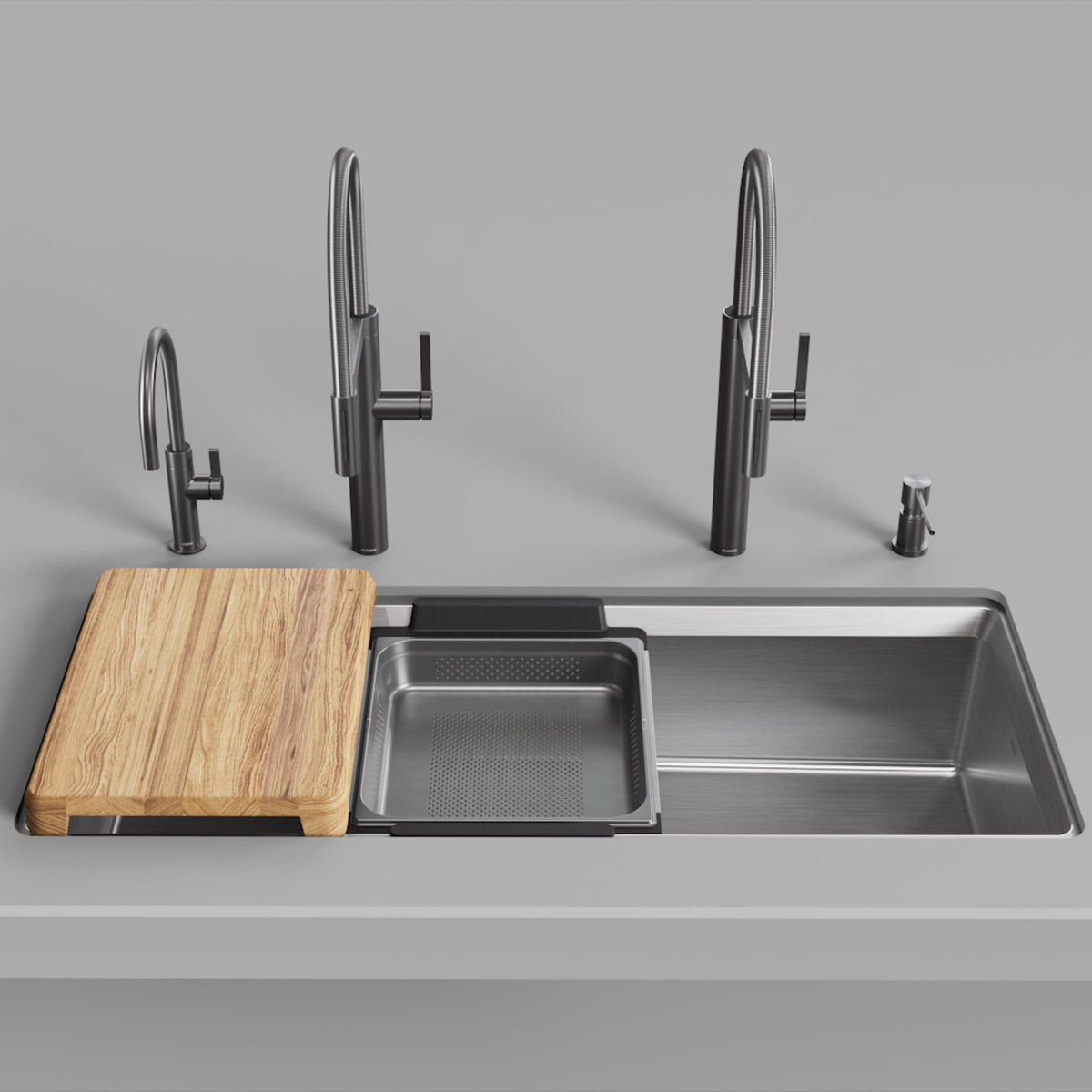 Inteos Single Bowl Kitchen Sink - Stainless Steel