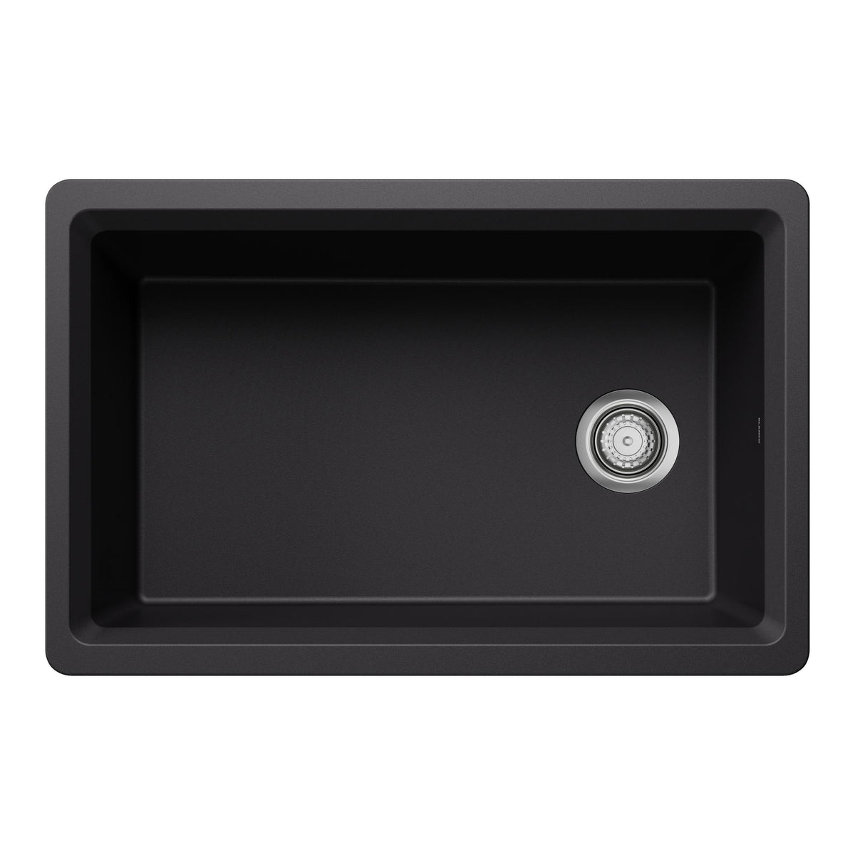 Inteos Single Bowl Kitchen Sink - Coal Black