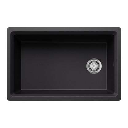 Inteos Single Bowl Kitchen Sink - Coal Black