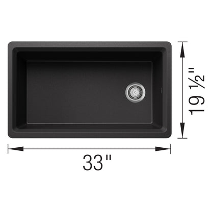 Inteos Single Bowl Kitchen Sink - Anthracite