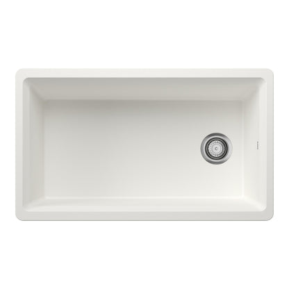 Inteos Single Bowl Kitchen Sink - White - 33" L x 19.5" W