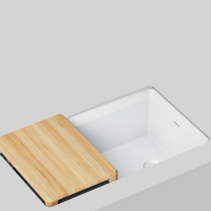 Inteos Single Bowl Kitchen Sink - White - 33" L x 19.5" W
