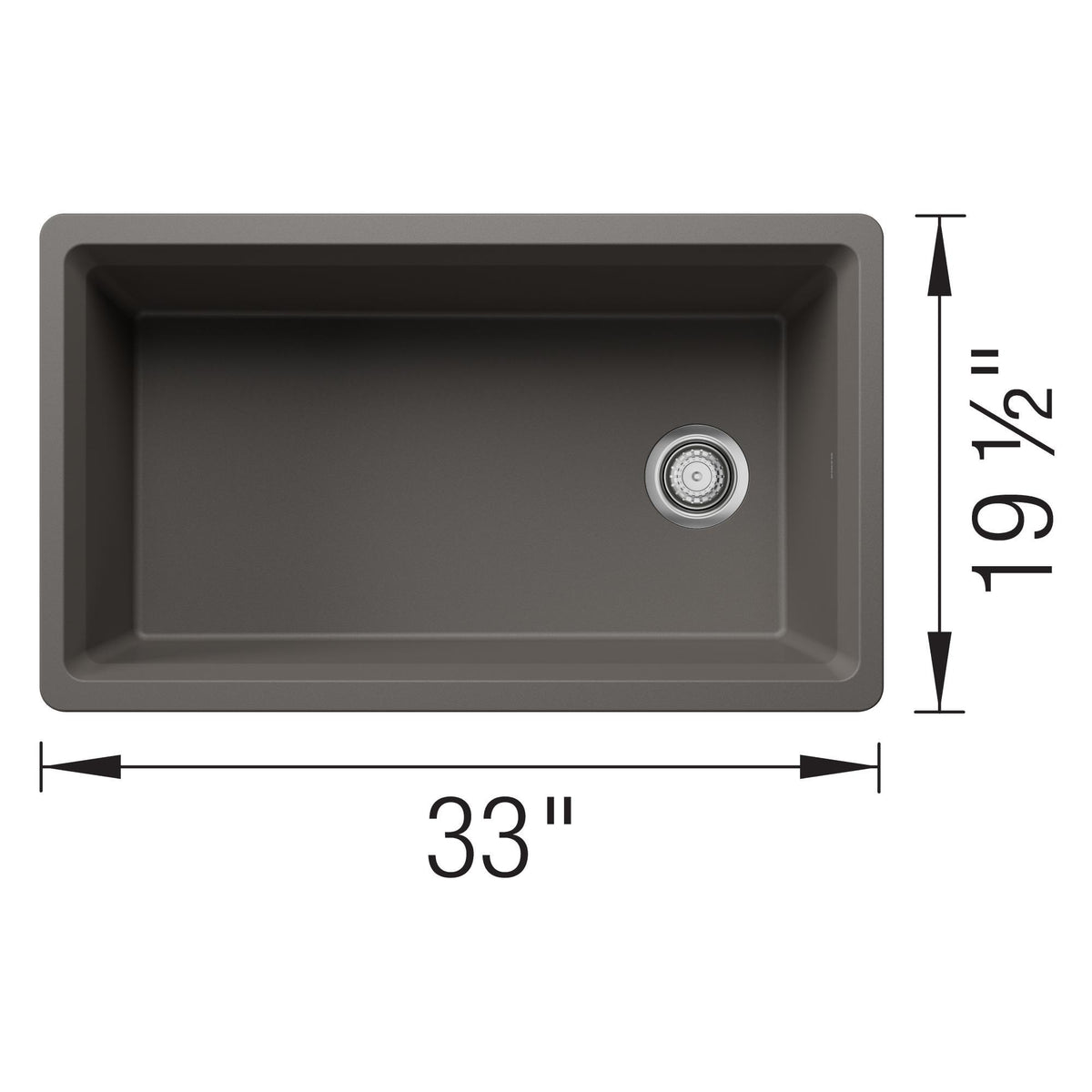 Inteos Single Bowl Kitchen Sink - Undermount Mounting