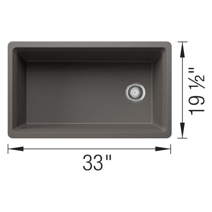 Inteos Single Bowl Kitchen Sink - Undermount Mounting
