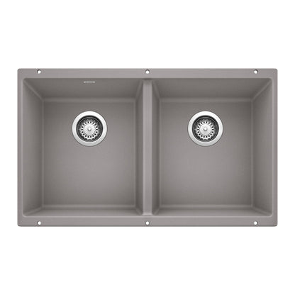 Precis Equal Double Bowl Undermount - Kitchen Sink