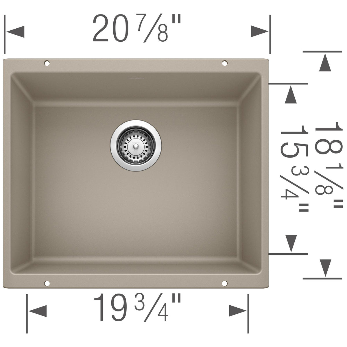 Precis 21 Single Bowl Undermount - Kitchen Sink