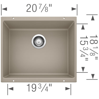 Precis 21 Single Bowl Undermount - Kitchen Sink