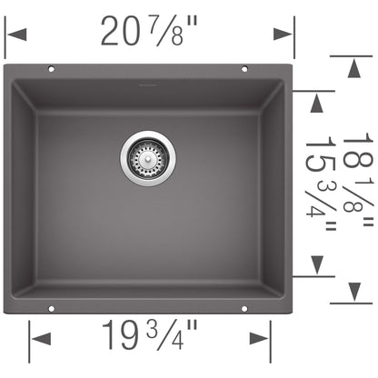 Precis 21 Single Bowl Undermount - Kitchen Sink