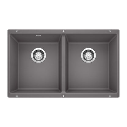 Precis Equal Double Bowl Undermount - Kitchen Sink