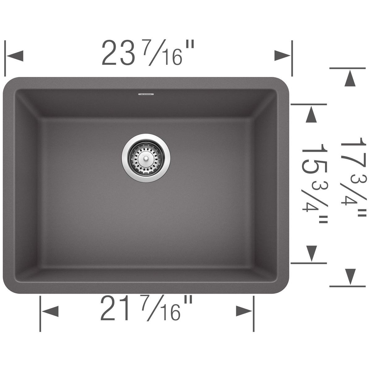 Precis 24 Single Bowl Undermount - Kitchen Sink