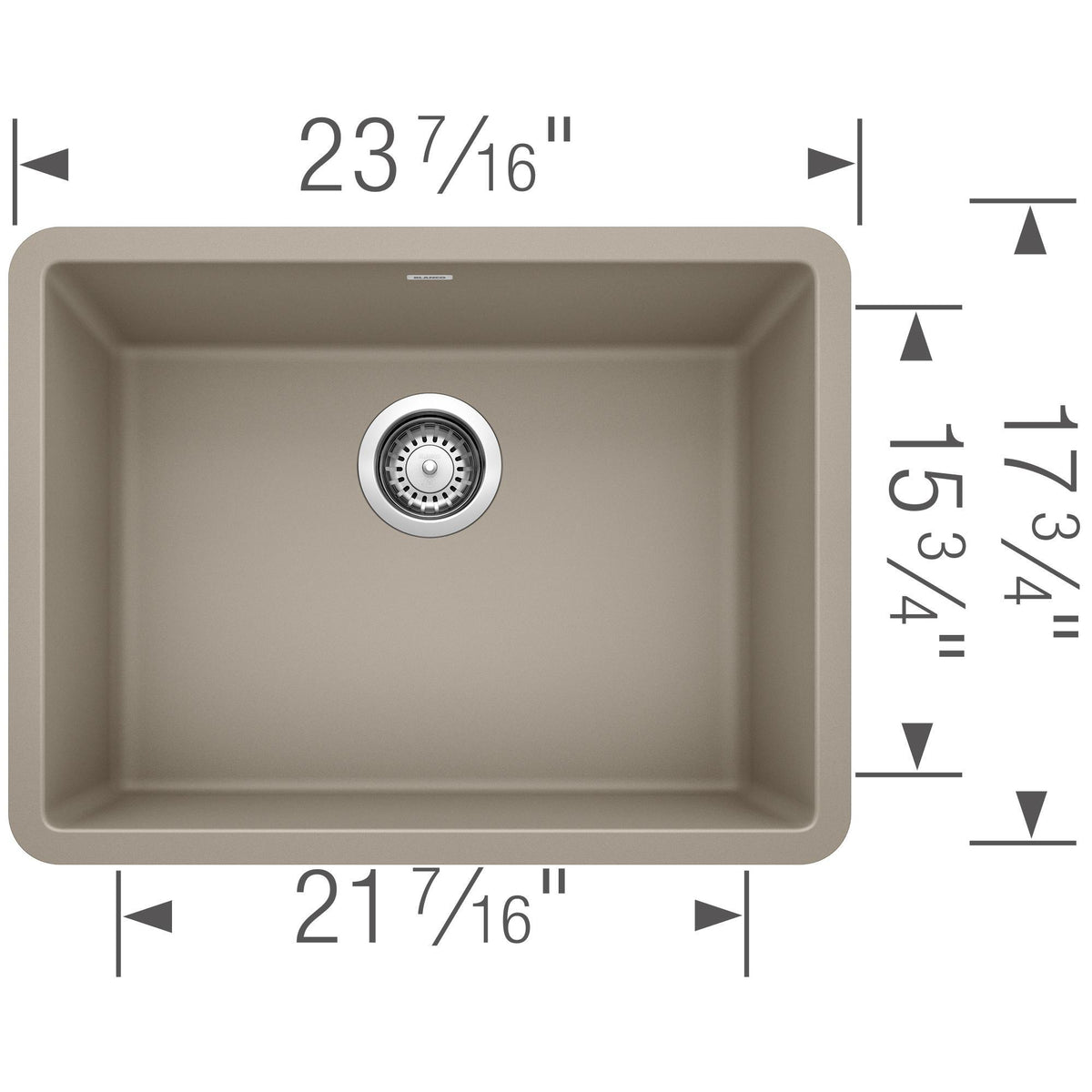 Precis 24 Single Bowl Undermount - Kitchen Sink