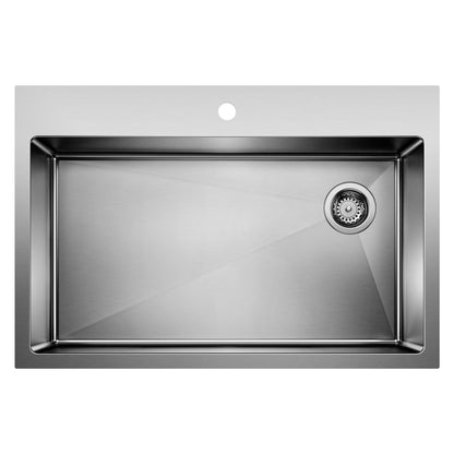 Quatrus R15 Super Single Bowl Dual Mount - Kitchen Sink