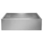 Blanco 524223 PRECISION™ STEELART™ Super Single Bowl Apron Front Kitchen Sink, Rectangle Shape, 32 in W x 19-1/2 in H, Reinforced Base Mount, 304 Stainless Steel, Durinox®, Import