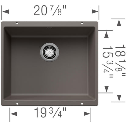 Precis 21 Single Bowl Undermount - Kitchen Sink