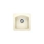 Blanco 440206 DIAMOND™ Drop-In Bar Sink, SILGRANIT®, Biscuit, Squared Shape, 12 in L x 11-1/2 in W x 8 in D Bowl, 1 Faucet Holes, 15 in L x 15 in W, Granite Composite