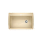 Blanco 441214 DIAMOND™ SILGRANIT® II Kitchen Sink, Rectangle Shape, 1 Faucet Holes, 32-1/2 in W x 22 in D, Drop-In/Undermount Mounting, Granite, Biscotti, Import