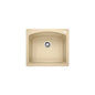 Blanco 441215 DIAMOND™ SILGRANIT® II Kitchen Sink, Squared Shape, 1 Faucet Holes, 25 in W x 22 in D, Drop-In/Undermount Mounting, Granite, Biscotti, Import