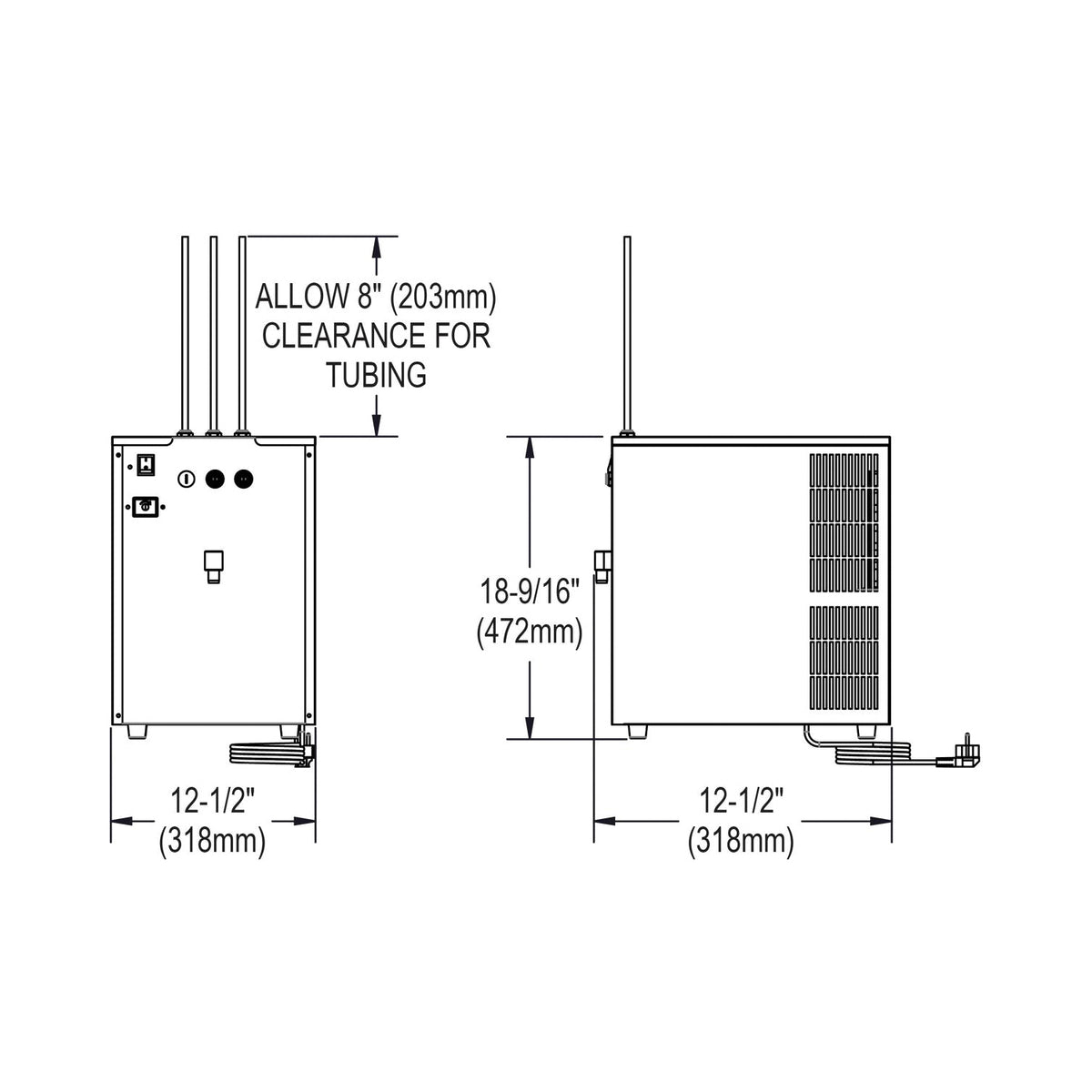 Carbonation Chiller - 115 V AC - 20 Gph Cooling