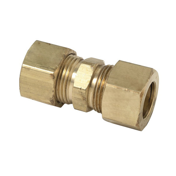 BrassCraft® 62-10DTX 62-DT Compression Union, 5/8 in Nominal, OD Tube Drill Through (No Tube Stop) End Style, Brass